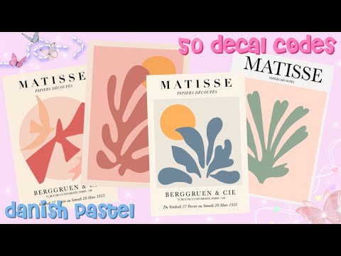 50 Danish Pastel Decal Codes P2 {Roblox Bloxburg} ||ellvixia - YouTube