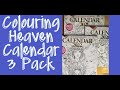 Colouring Heaven Calendar three pack, #coloring, #colouring, #adultcolouring, #adultcolouring,