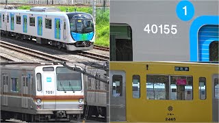 【西武40000系ロングシート車の40155F、メトロ7000系7101Fが小手指に】小手指車両基地にいる車両を視察 ~西武40000系40155Fやメトロ7000系7101Fが留置など~