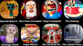 THE CARNIVAL OF TERROR OBBY!,GRUMPY GRAN!,ROBLOX,BABY BOBBY DAYCARE!,... Walkthrough FULL GAME