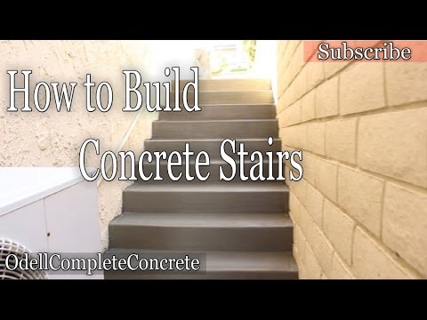 How to Build and Pour Concrete Stairs How to Build and Pour Concrete Stairs