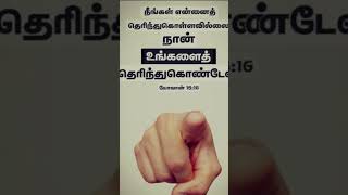 நான் உங்களை தெரிந்து கொண்டேன் #todaybibleverseintamilimages #tamil