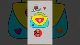 How to Draw Beautiful Heart ❤️👜 for Kids #heart #drawing