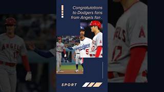 Congratulations Dodgers.