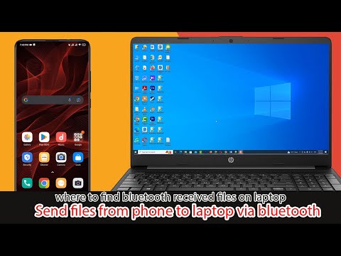 How to send files from phone to laptop via bluetooth