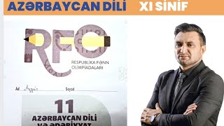 RFO 2024 | AZƏRBAYCAN DİLİ | XI SİNİF | (Respublika Fənn Olimpiadası)