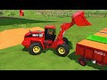 transporting u0026 harvesting carrot with colored john deere tractor fs22 122