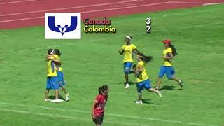 2010 WFDF WJUC Girls Final Pt 1 (Colombia vs. Canada)