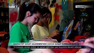 Gaziantep Sanat Akademisi’nde Çocuk Sanat Kursları Başladı