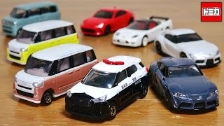 スープラクオリティ半端ない！2025年1月新作 新車両 ダイハツ ムーブキャンパス・ロッキー パトロールカー 良いパトカー☆トミカプレミアム トヨタ GRスープラの破壊力は凄い！これは買い！