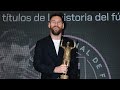 Officially Leo Messi receives the greatest player of all time award honoured by MARCA . 🐐🇦🇷