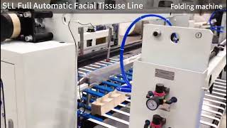 Automatic facial tissue paper making machine production line