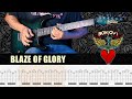 Jon Bon Jovi - Blaze Of Glory Guitar Solo Lesson With Guitar Tab | Jeff Beck's Solo | Cover