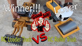 RC Toys Car - RC Loader Truck vs RC Roller Truck - So Awesome