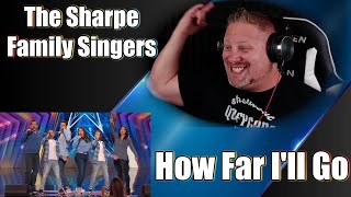 The Sharpe Family Singers - "How Far I'll Go" | Auditions | AGT 2023 | REACTION