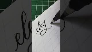 Lettering Elegant With Brushpen #lettering #handlettering #calligraphy #handwriting #art #shorts