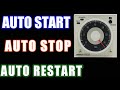 How to Auto Start /Auto stop and Auto reset Electrical circuit wiring diagram/drawing #Timer #wiring