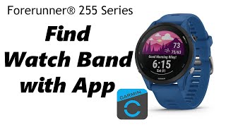 How To Find Your Garmin Watch Band Using the Garmin Connect App