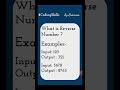 What is Reverse Number | Coding Skills