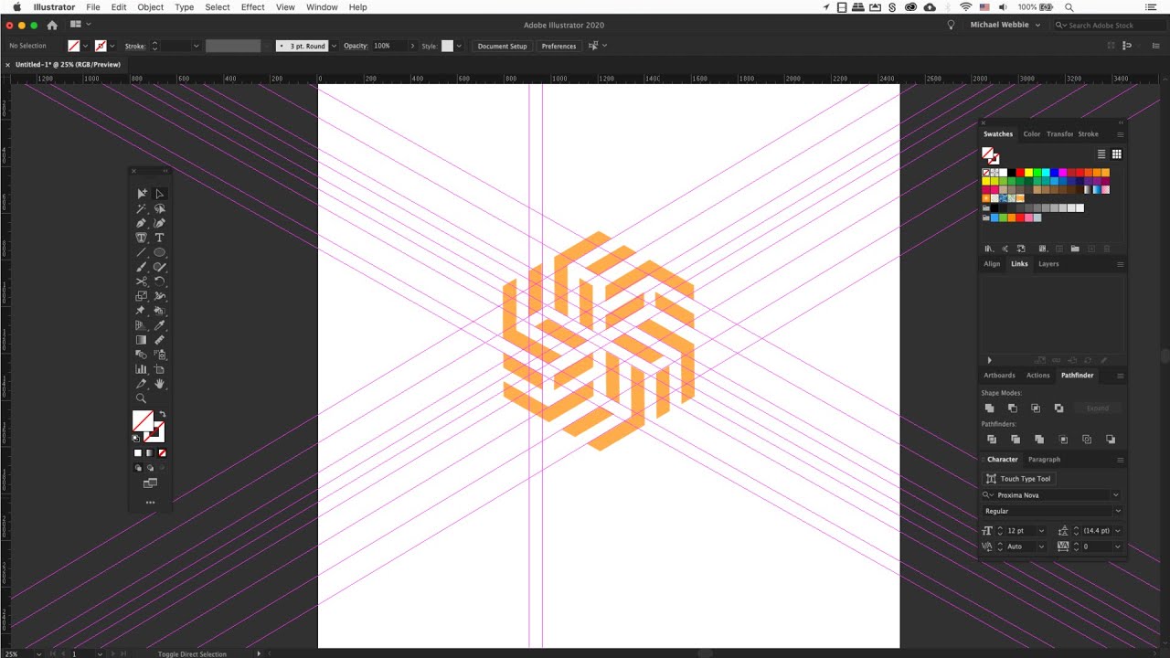 How To Rotate Guides In Illustrator - YouTube