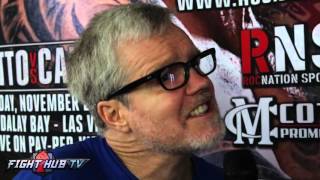 Freddie Roach "7th or 8th round, he will be ready to go; body shots are gonna kill Canelo"