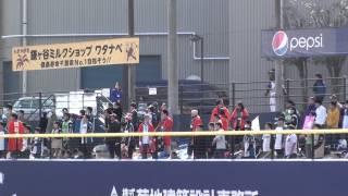 北海道日本ハム 2015年／OP戦／田中賢介選手の賢介コール ＠鎌ヶ谷