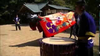 鴨部神社秋季大祭 鴨部中筋獅子保存会　2014 9 28