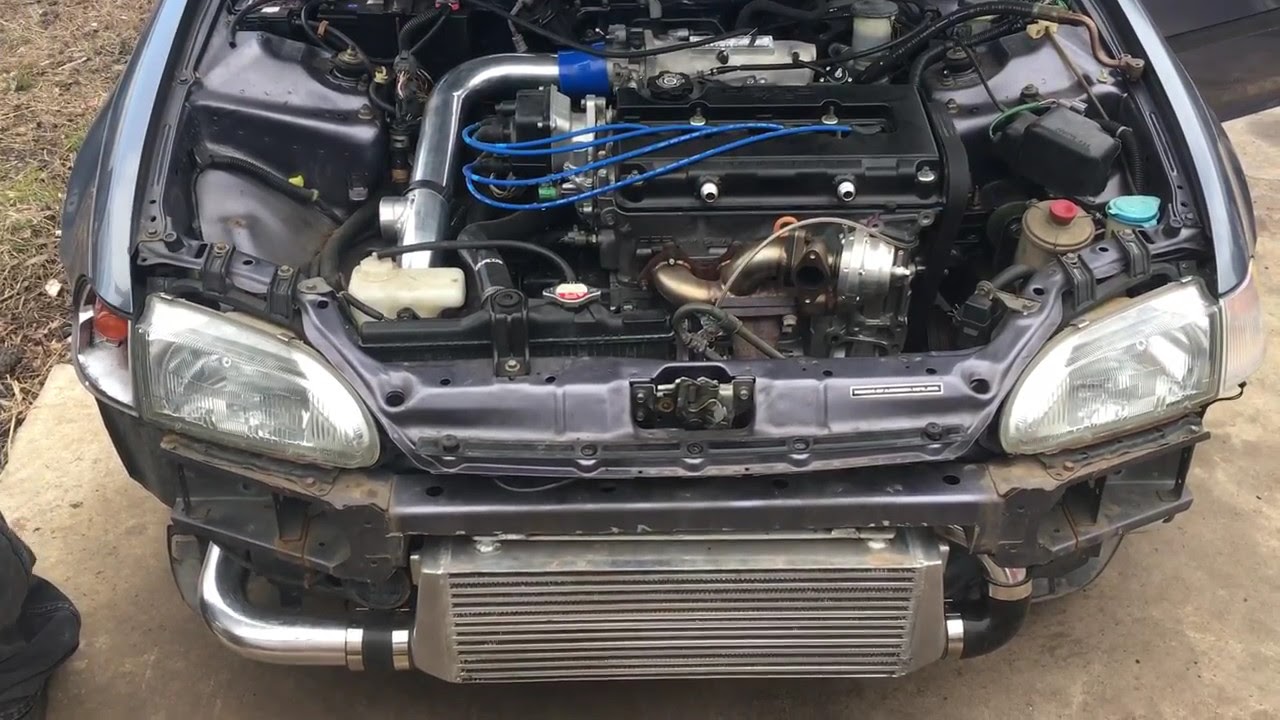 B20/B16 Vtec Turbo Start Up - YouTube