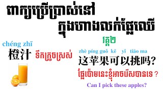 Useful phrases in Chinese EP5b| ឃ្លាភាសាចិនដែលនិយមប្រើប្រាស់ប្រចាំថ្ងៃ វគ្គ៥ខ 