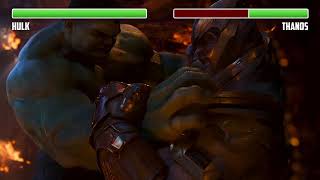 Hulk vs. Thanos WITH HEALTHBARS | Opening Scene | HD | Avengers: Infinity War