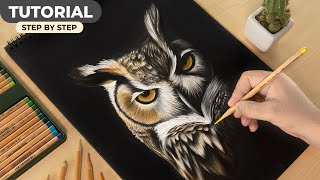 Quick and Easy OWL Drawing for BEGINNERS!
