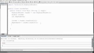 Java Income Tax Calculator