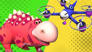 Turbozaurs 😃 Jerry Drones On l Cartoon for kids Kedoo ToonsTV