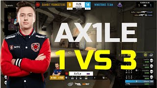 Ax1Le: Top 5 clutch 1 vs 3 - 2020 | #CSGO #Highlights #BEST MOMENTS