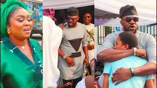 Watch How Odunlade Adekola Greeted Ronke Oshodi'Son Other Actresses at Abiola Adebayo’s Mom’s Burial