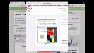 iPad: Printing from Google Chrome