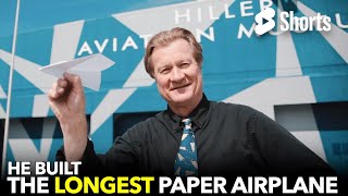 He Built The Longest Paper Airplane #209