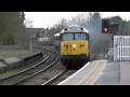 Prototype HST + Class 50 thunder past March - 4/4/19