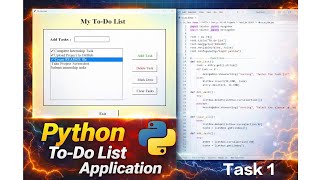 Python Tkinter To-Do List Application |CODSOFT Internship Task | Beginner Project