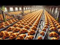 How Millions of Croissants Are Made in a Factory | Croissants Factory Process