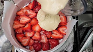 The Cake You Need To Try! | Fresh Strawberry Tea Cake Recipe | Simply Mamá Cooks