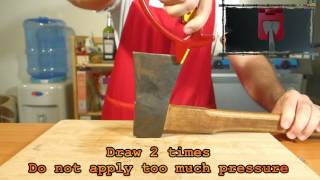 How to sharpen Axes