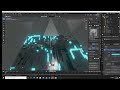 Sci-fi environment with random flow addon