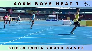 400M Boys Heat 1 | Khelo India Youth Games 2022