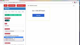 How to Create a Button That Opens a Link in a New Tab | Digioh Editor