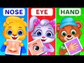 Body Parts Song For Children | Kids Learn Different Body Parts Names with Lucas & Friends