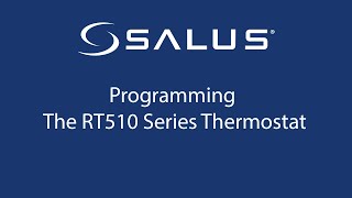 RT510 Series Thermostat - Programming