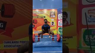 Junior Deadlift Record of 293kg by Dinesh S A of Tamilnadu in 74kg category. Congrats brother 💐💐💐