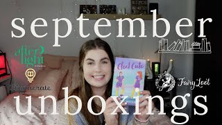 September 2023 Book Box Unboxing! | Fairyloot, Illumicrate + Afterlight