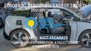 Sparking the EV Transition: A Policy Toolkit for Local Government | Presentation by Matt Frommer